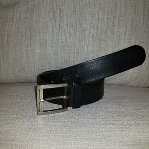 Araldi black Italian leather belt